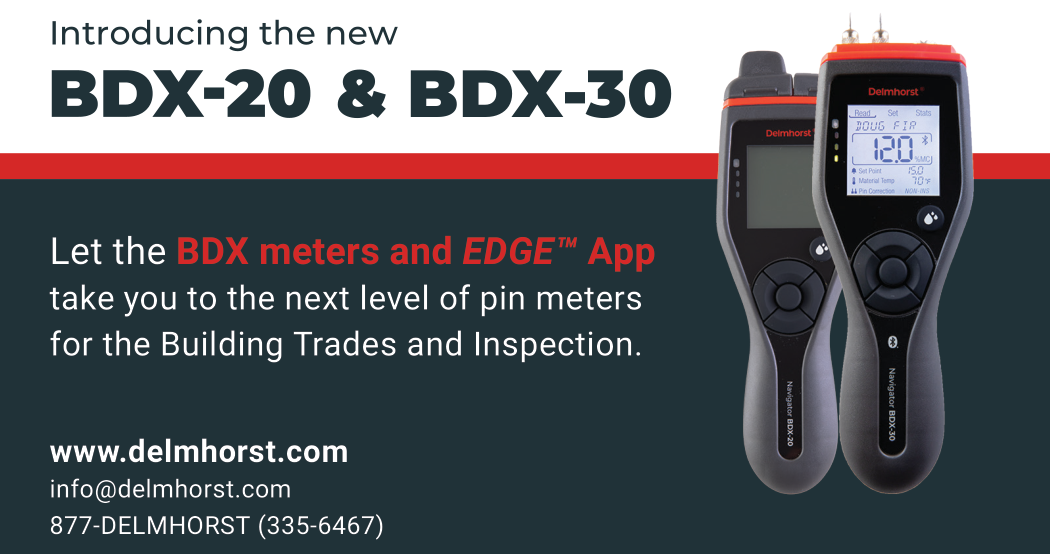Introducing the new BDX20 and BDX30 Moisture Meters from Delmhorst!